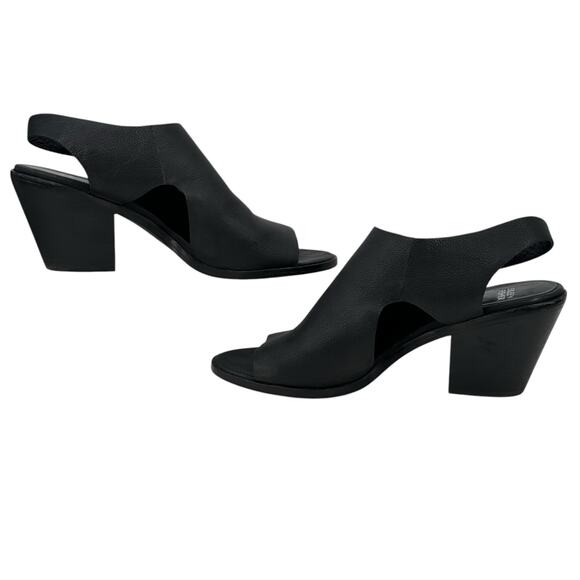 Eileen Fisher Glance Sling Back Heel Sandal Women's SZ 11 Black Comfort Capsule - Picture 4 of 10